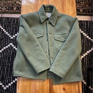 Sunday Best Wool-Blend Jacket in Sage Green